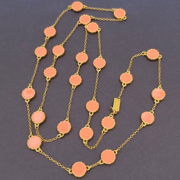 kate spade Jewelry - 🧡HP🧡 Kate Spade Gold and Coral Scatter Necklace